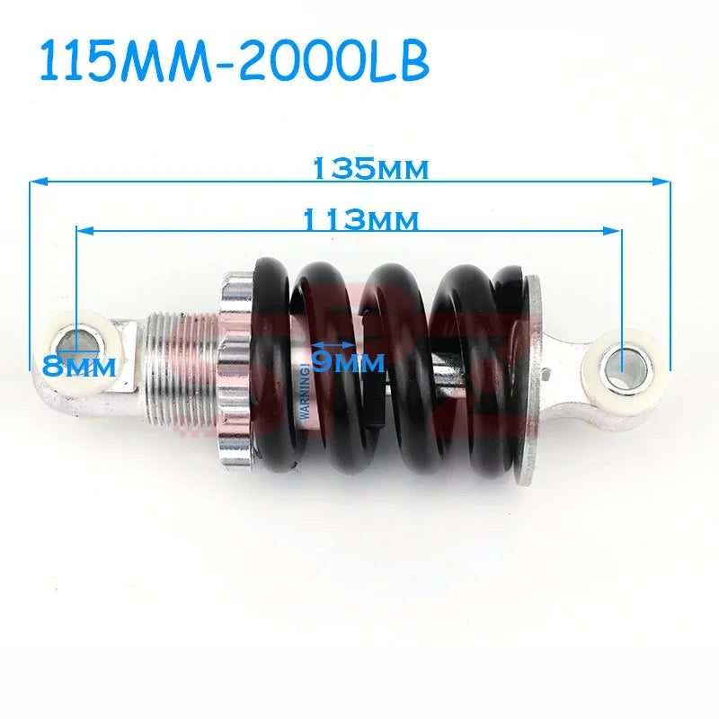 Electric Bike 90-215mm 400-2000lbs Suitable for 47cc49CC Bicycle Mini Motorcycle Spring Shock Absorber Suspension Shock Absorber