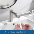 KEMAIDI Bathroom Faucets 3 in 1 Design Automatic Soap Dispenser Powerful Hand Washing Bathroom Hands Dryer Drying Machine Air