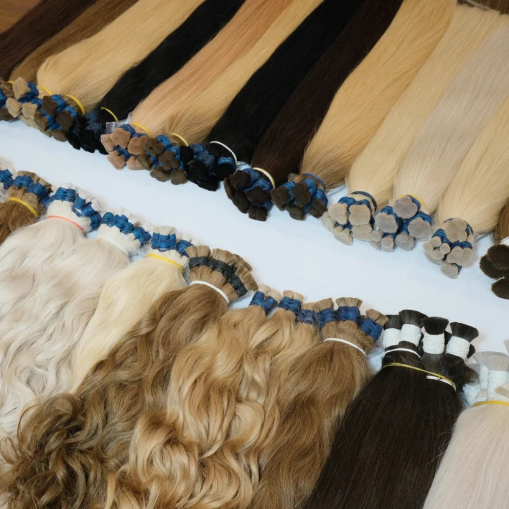 Human Hair Extensions Bulk Hair Natural No Synthetic Wholesale Price Beauty Product For Women Real Hair Vendor Vietnamese