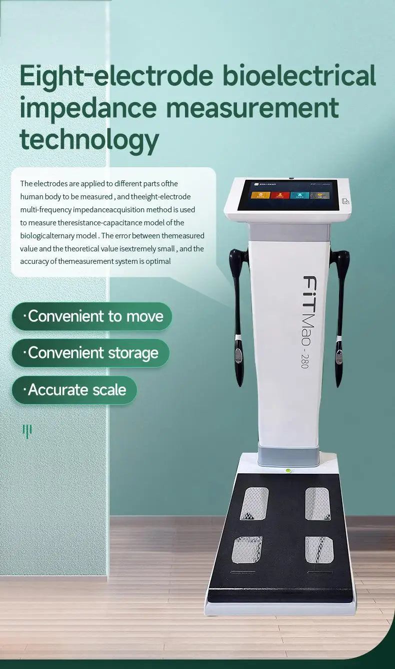 2025 Newest Body Fat and Muscle Analyzer With Bioimpedance Machine With Printer Bioelectrical Impedance Analysis