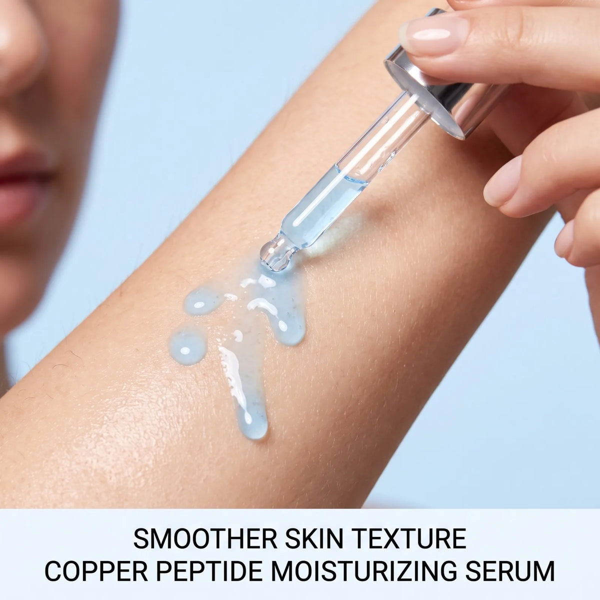 Copper Peptide Face Serum with Hyaluronic Acid & Niacinamide, GHK-Cu Hydrating Serum for Firm, Smooth & Glowing Skin 60ml