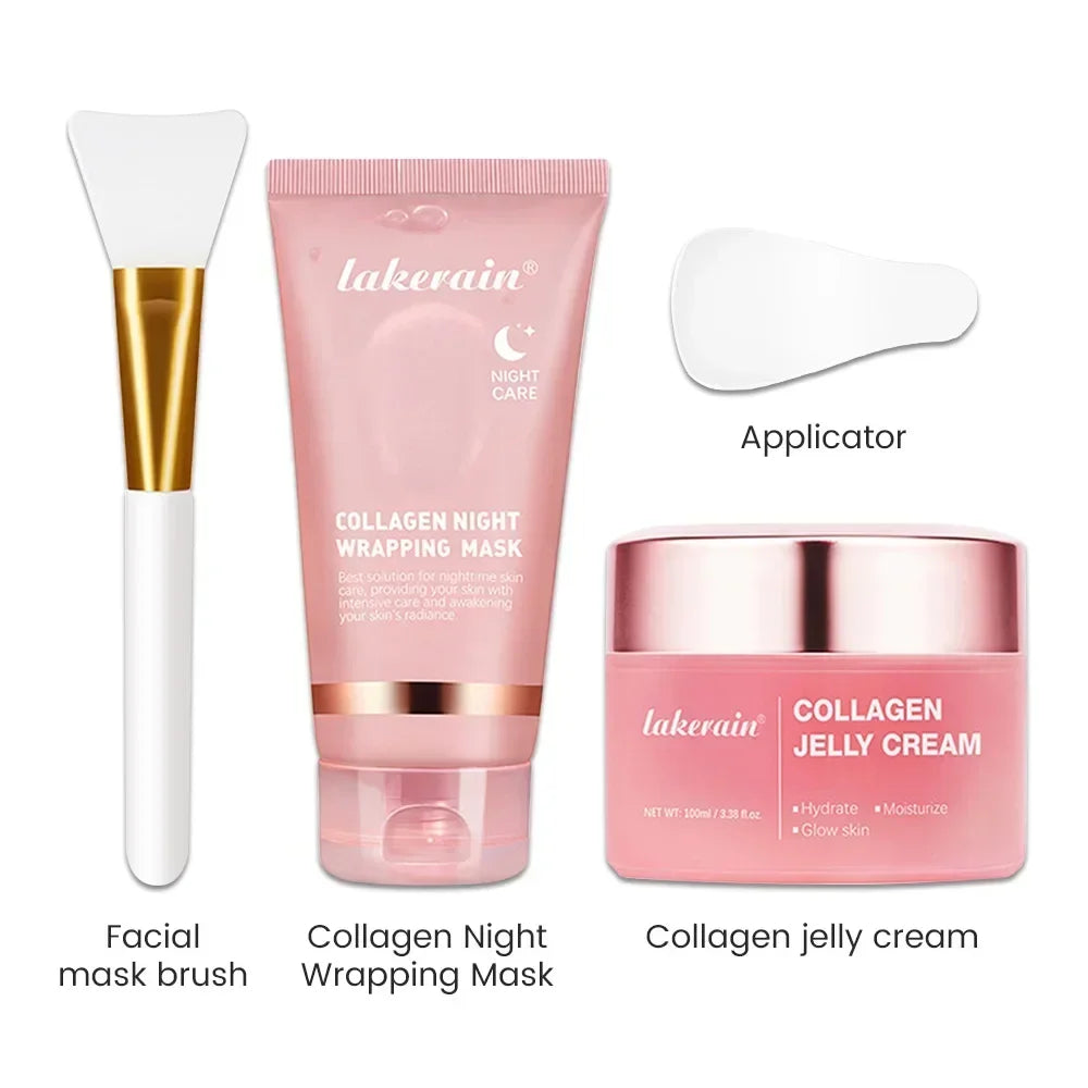 Jelly Mask for Facial Professional Face Mask Skin Care Hydrated Nourished Collagen Wrapping Peel Off Facial Mask