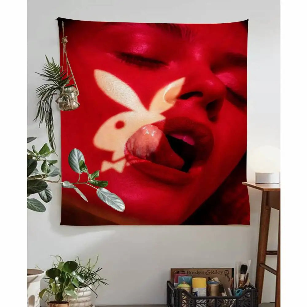 Sexy Female Celebrities Magazine Playboy Hippie Wall Hanging Tapestries Bohemian Wall Tapestries Mandala INS Home Decor