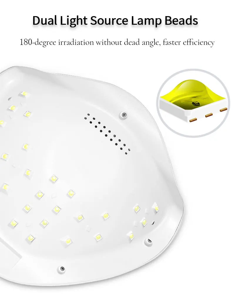 Nail Dryer Gel Nail Polish Curing LED UV Light With 4 Timers Automatic Sensor LCD Display Professional Nail Art Tools Accessorie