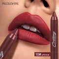 1 Pc Matte Lip Liner and Lipstick Pen, Smooth To Apply, Waterproof Long-lasting Non-sticky, Perfect Festival Gifts, Daily Makeup