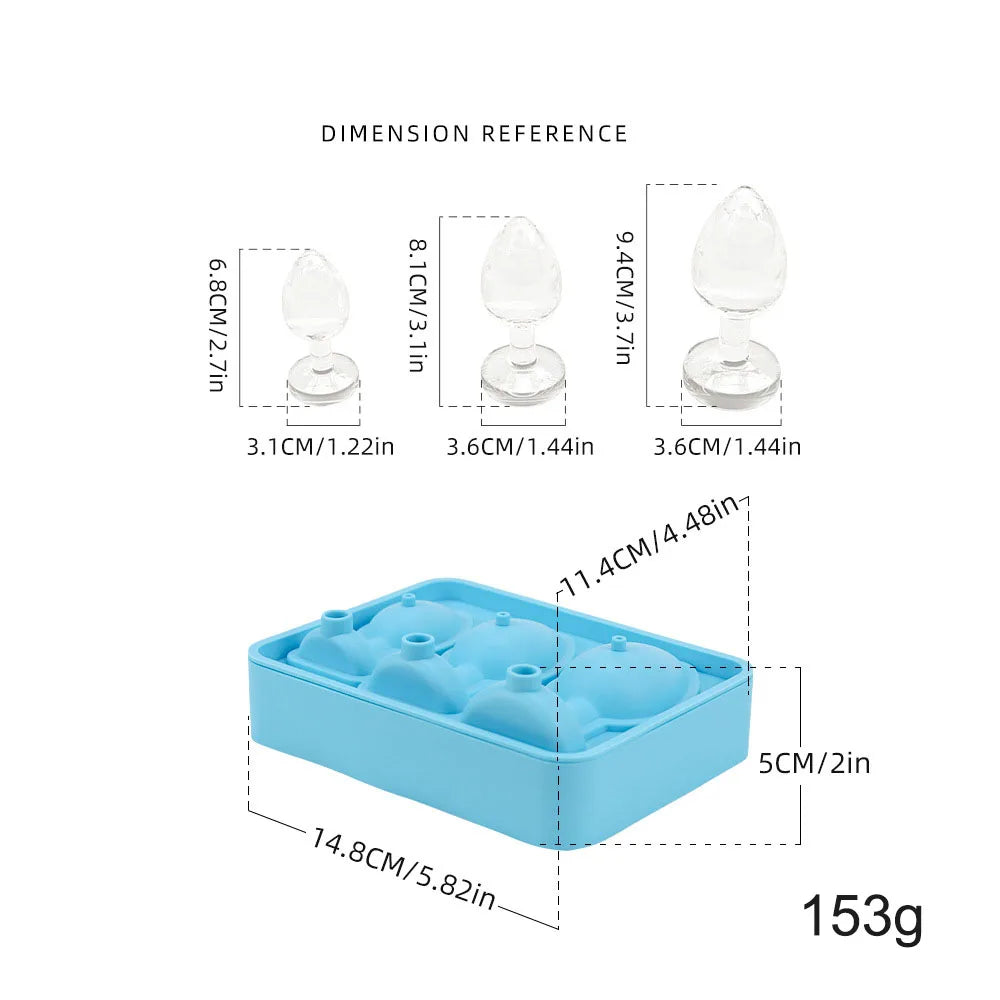 Food Grade Silicone Penis Ice Tray Mold Box Ice Cube Blocks Maker Mould Machine Whiskey Wine Bar Tools Kitchen Gadgets