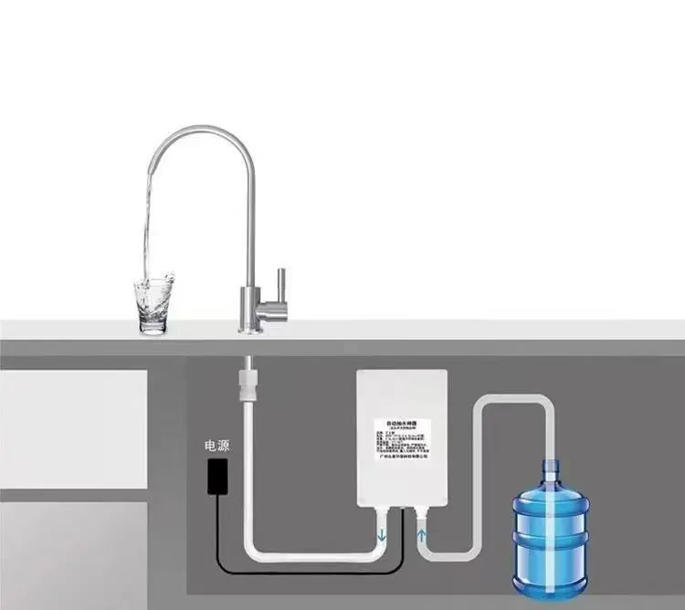 12V Electric Water Pump Automatic Suction Pump Faucet Outdoor Camping RV Kitchen 1.5-2.5 L/min