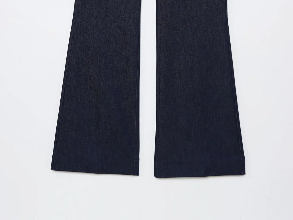 HH Women Summer Sexy Tube Top Zipper Sleeveless Short Top+Mid-Waist High Street Casual Trousers Fashion Denim 2-Piece Set