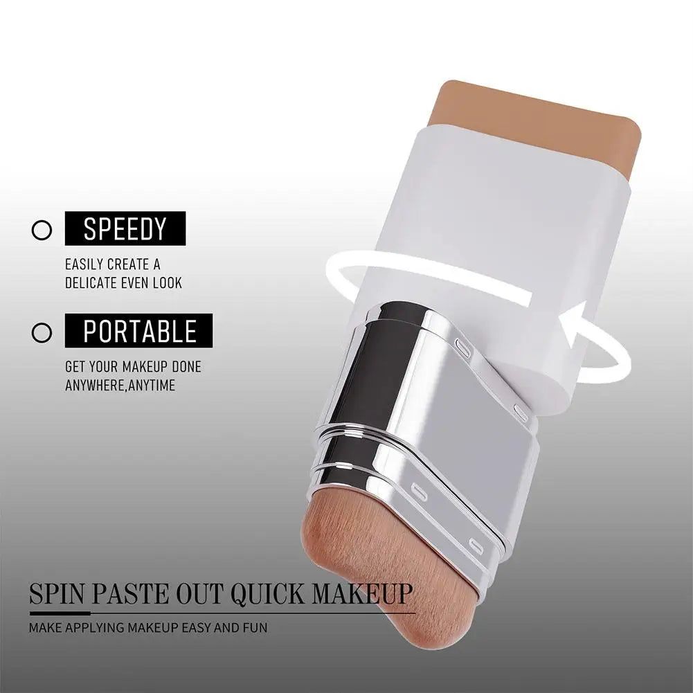2-in-1 Concealer Foundation Stick Perfect Cover For Acne Marks & Dark Circles, For Daily Makeup Long-lasting Foundation Cream