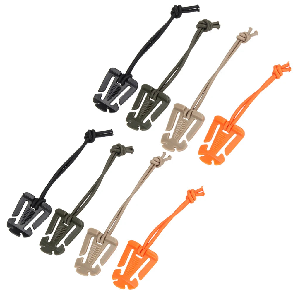 2Pcs Backpack Buckle Clamp Carabiner Survival Gear Tools Carabiner Clips Outdoor Nylon Camping Bag Hanger Hook Wild Hike
