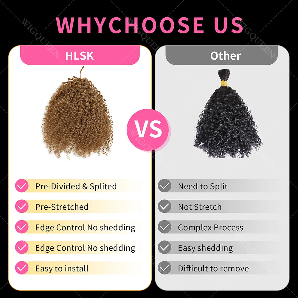 Highlight Curly Crochet Hair Extensions – Pre-Separated Style