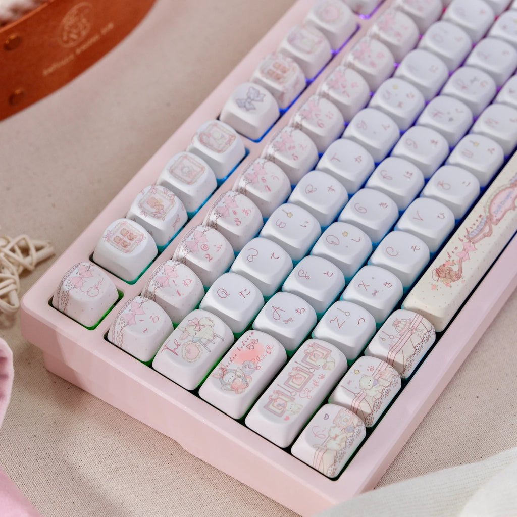 New Theme Keycaps 139 Keys SOA Cherry Profiled PBT Double Shot Japanese Keycaps for MX Switch Alice ANSI ISO Layout Keyboard Kit