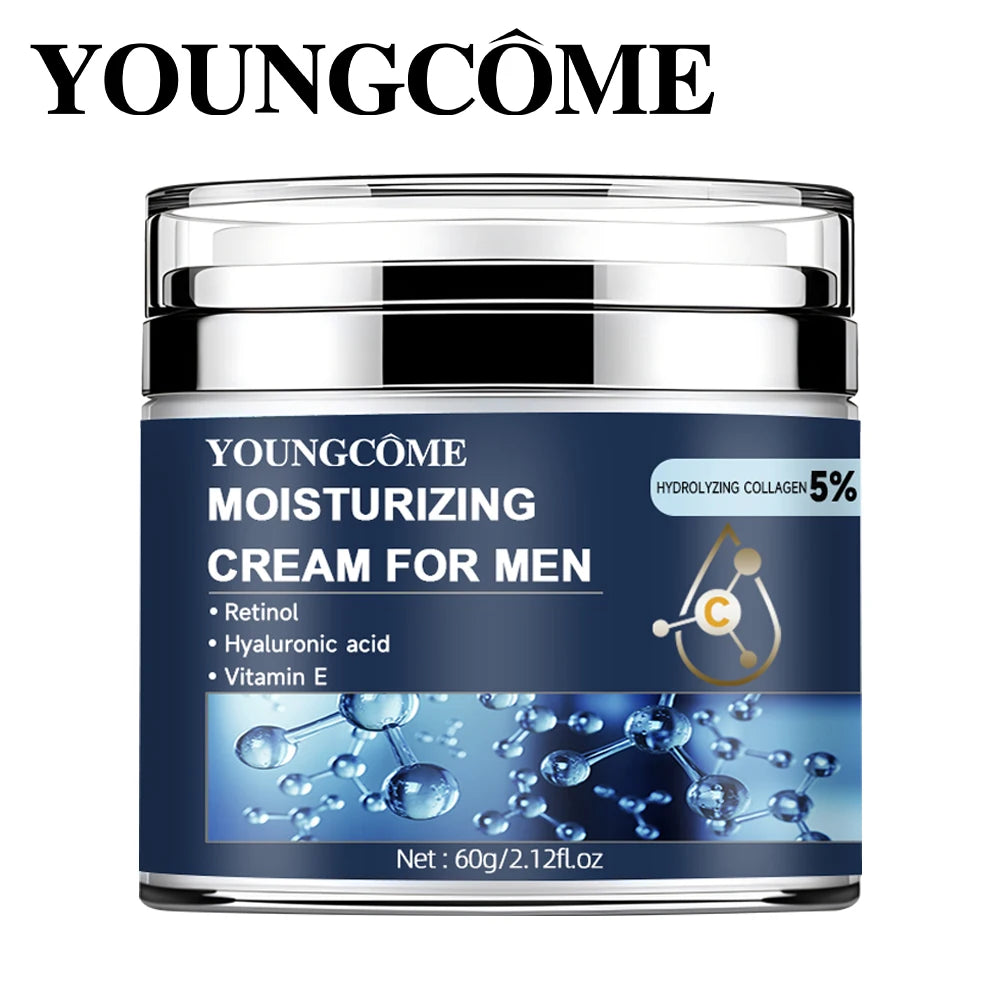 Men's Collagen moisturizing cream with retinol and vitamins, Anti-wrinkle Repair,fade fine lines,hyaluronic acid facial skincare