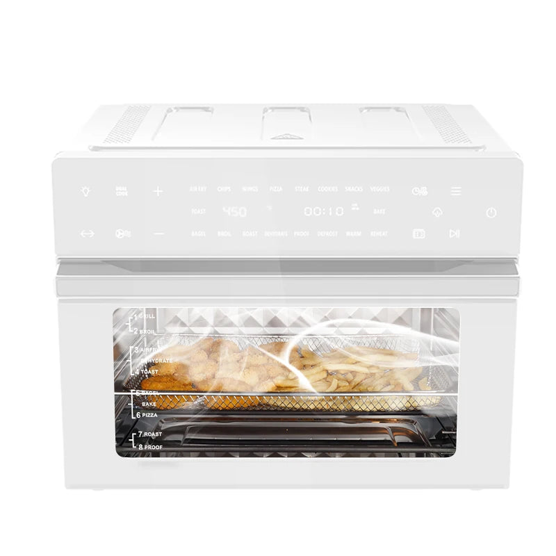 30 Litre Black (Steam + Air Fryer Oven) 18-in-1 Functions, 30L Capacity, Steam + Convection, Real Steam Technology, 1800W