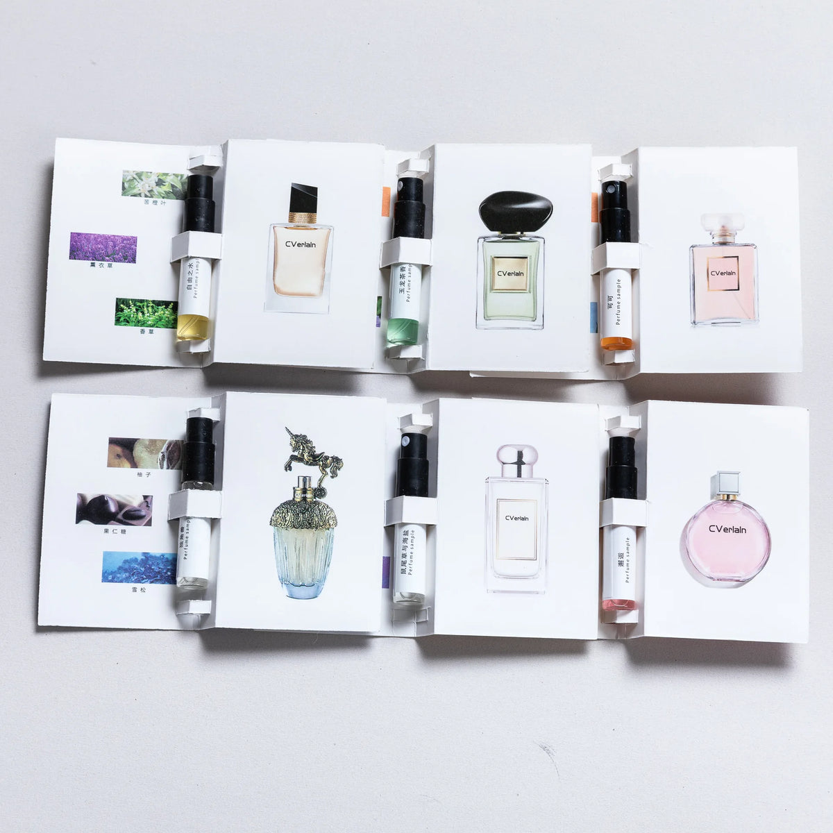 5 pack 3ML men's and women's perfume sample set eau de toilette long-lasting fragrance portable for travel easy to carry around