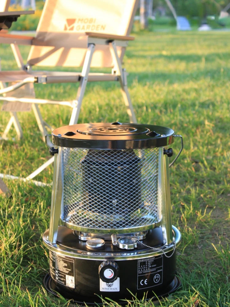 High-efficiency Liquid Fuel Heater, Stainless Steel Indoor Warmer, Non-electric Heating Stove, Portable for Outdoor Camping