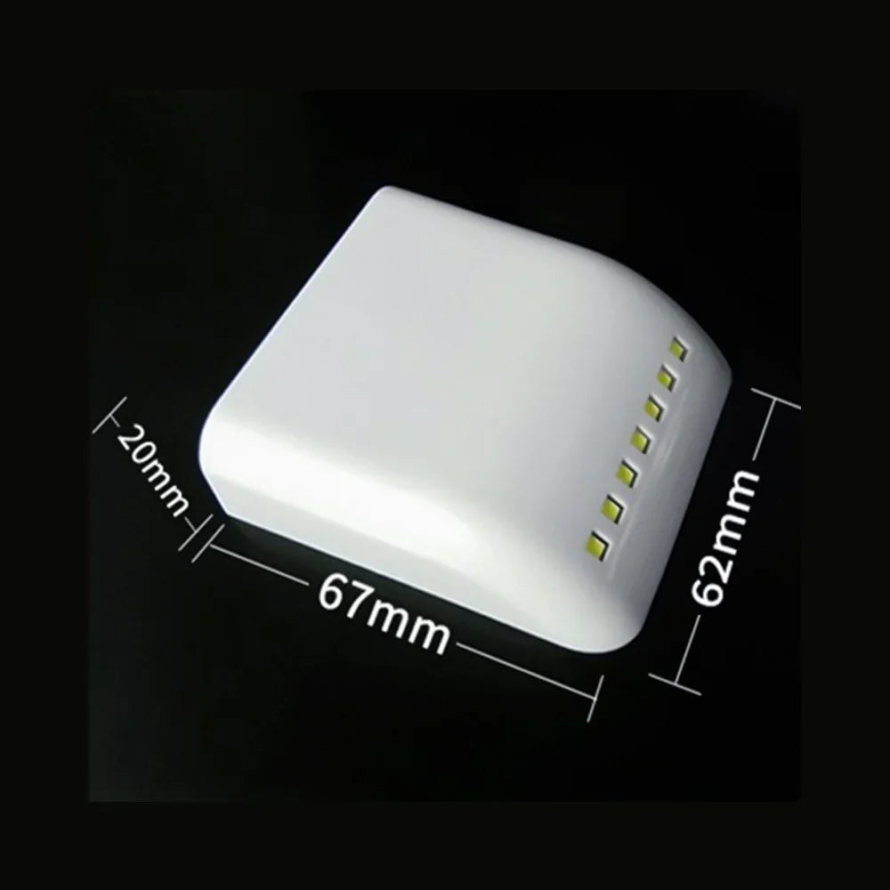 Under Cabinet Light 7 LED Wireless Motion Automatic Sensor Wardrobe Light Cupboard Closet Inner Hinge Lamp No Include Batteries
