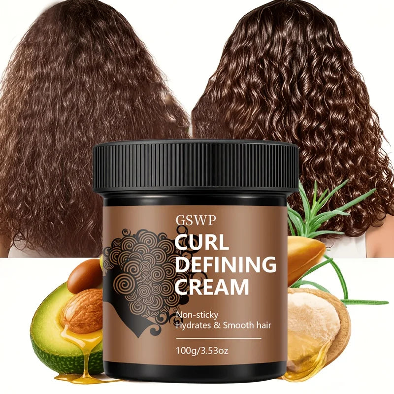 GSWP Curl Cream, Containing Castor Oil. Creates Perfect Curls With Added Bounce. Twists and Afro Styles. 100g/200g