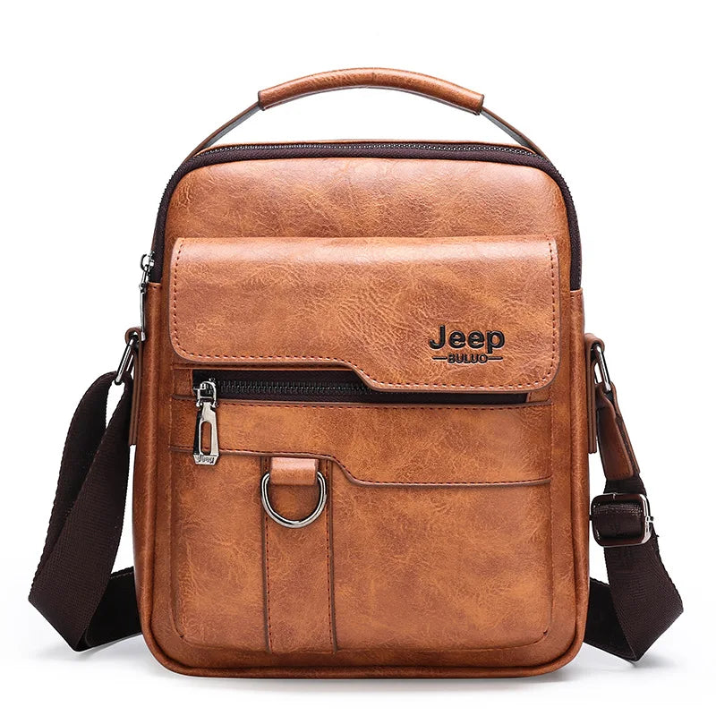 Men's Shoulder Bag, Business Commuting Men's Bag, Crossbody Bag, Soft Leather Hanging Bag, Large Capacity Small Backpack