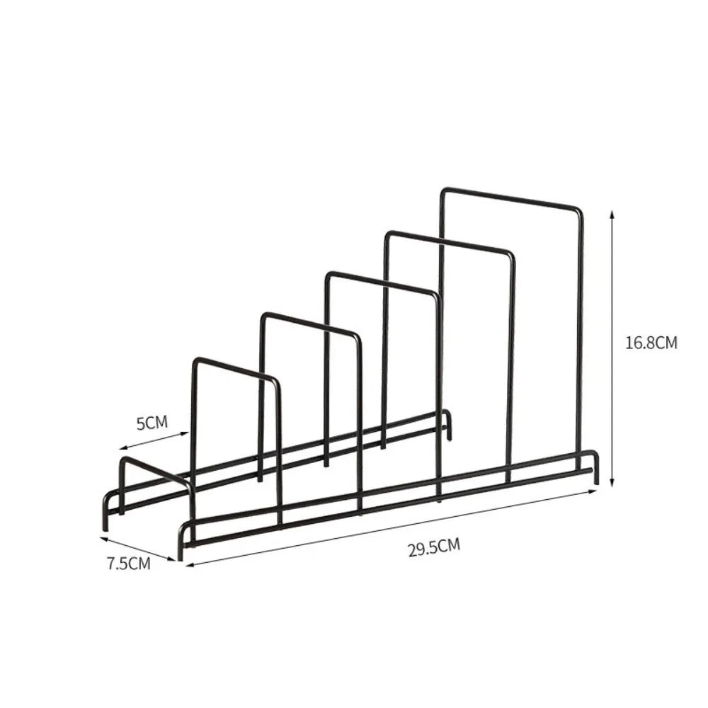 Minimalism Multi Layer Iron Art Rack Shelf Rust-Free Metal Kitchen Organizer Rack Multifunctional Pot Cover Rack Bowl Dish