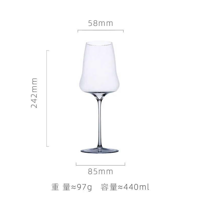 Transparent Thin Cloud Red Wine Glasses Goblets Light Luxury Crystal Glasses Burgundy Wine Glasses Champagne Glasses Thin Stems