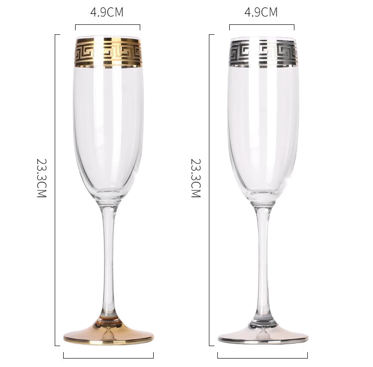 Phnom Penh European Glass Brandy Champagne Glasses Tall Wine Glasses Crystal Wine Glasses Table Household Glasses