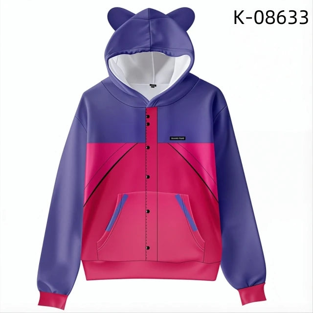 2026 Oliver Tree Sweatshirt 3D Stand Collar Zipper Jacket Men/Women Long Sleeve Jackets Streetwear Fashion Cosplay Clothes