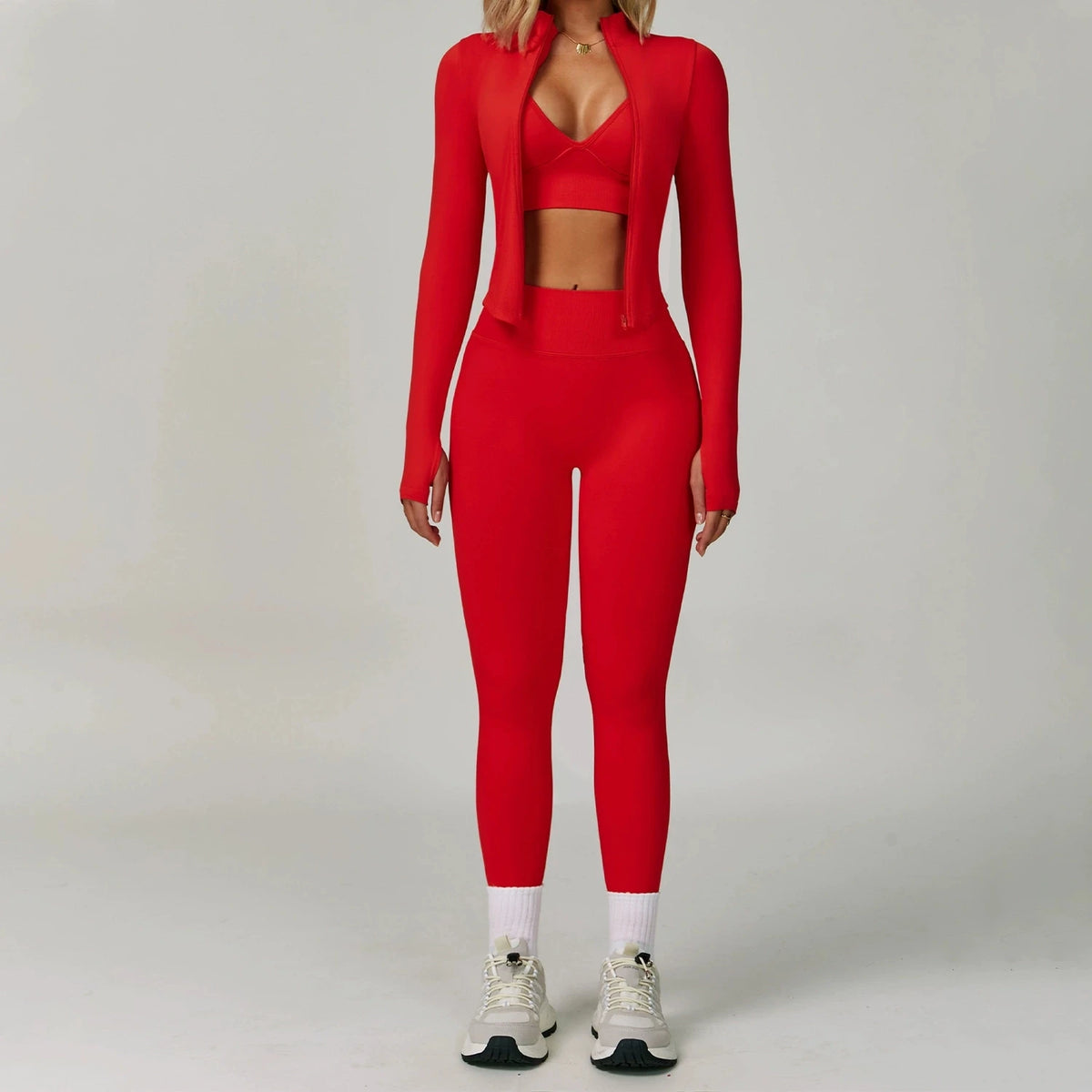 2/3PCS Seamless Sports Set  Yoga Suits  Women Tracksuit Gym Running Workout Clothes Sports Long Sleeve Leggings Yoga Clothing