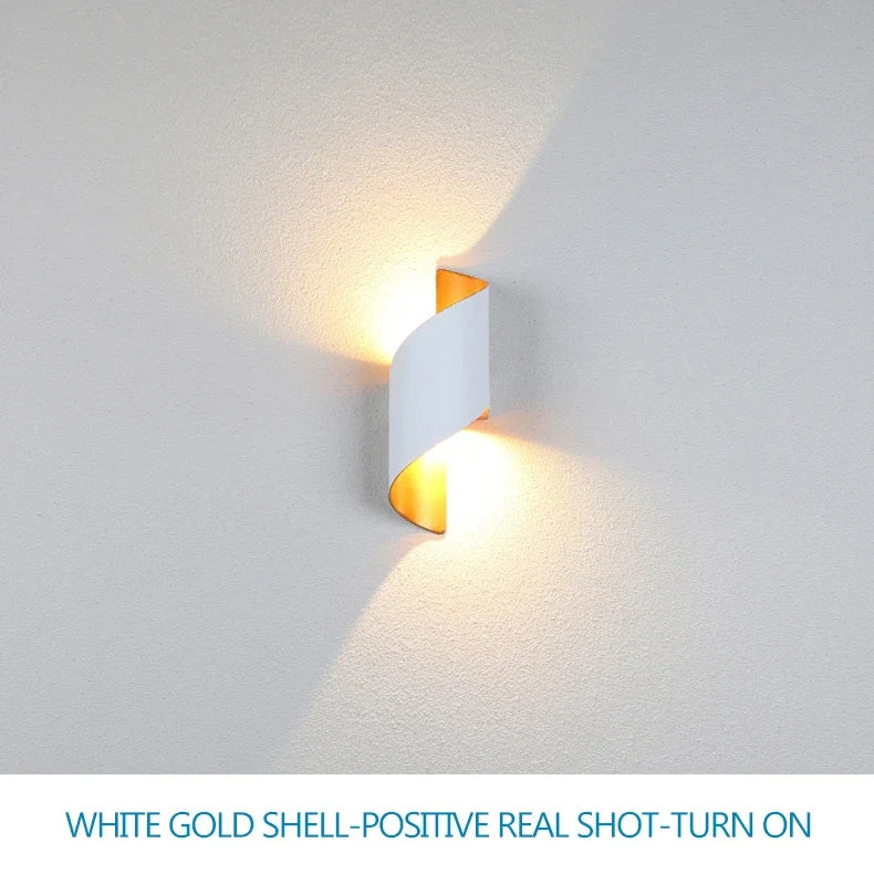 LED Wall Lamp 10W Indoor Wall Lights Waterproof Outdoor Modern Nordic Sconce Lamp Interior Wall Light Home Decor