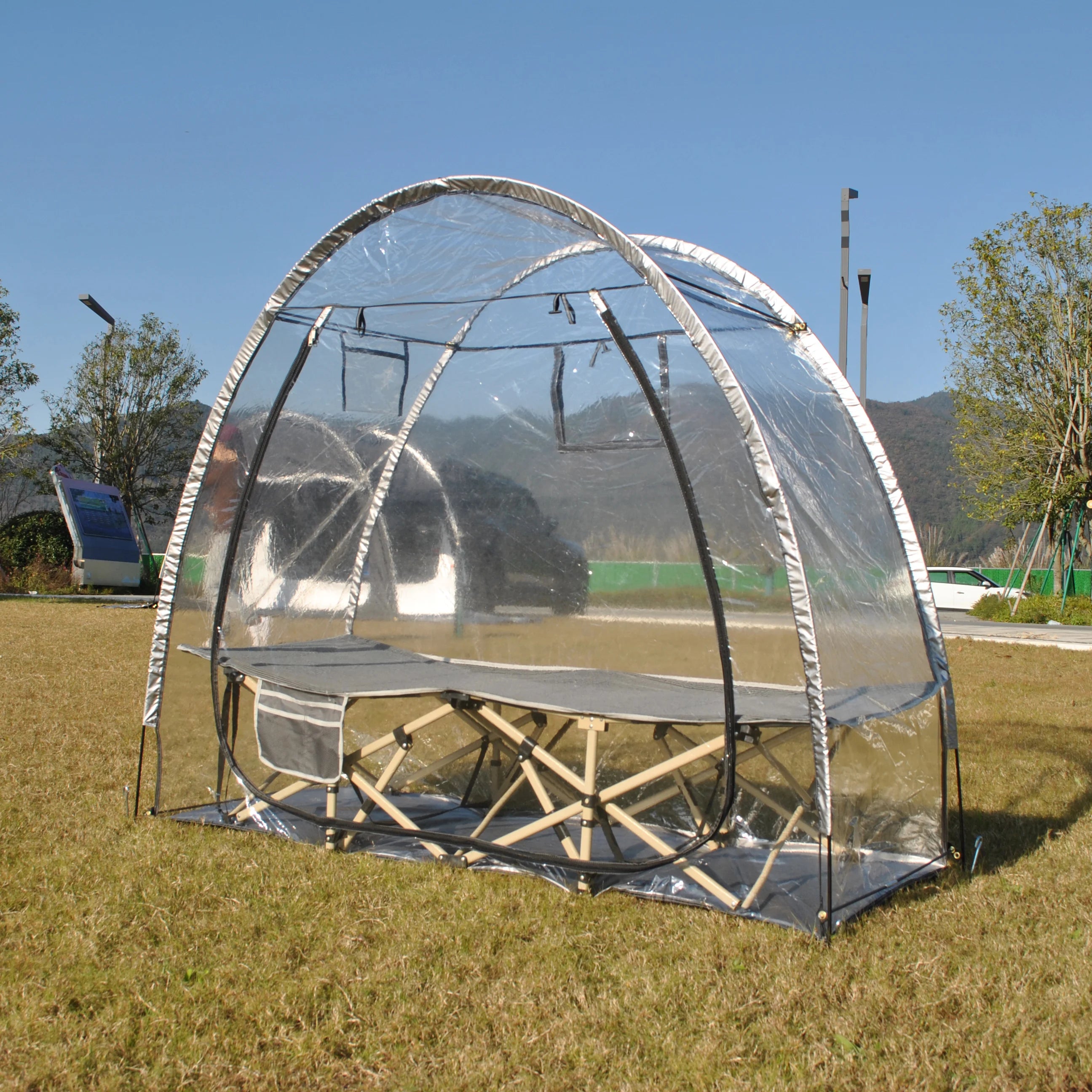 Greenhouse PVC Tent,Garden Plant Viewing and Storage Tent Big Football Tent for Outdoor Use,Transparent Tent,sports Pod Tent