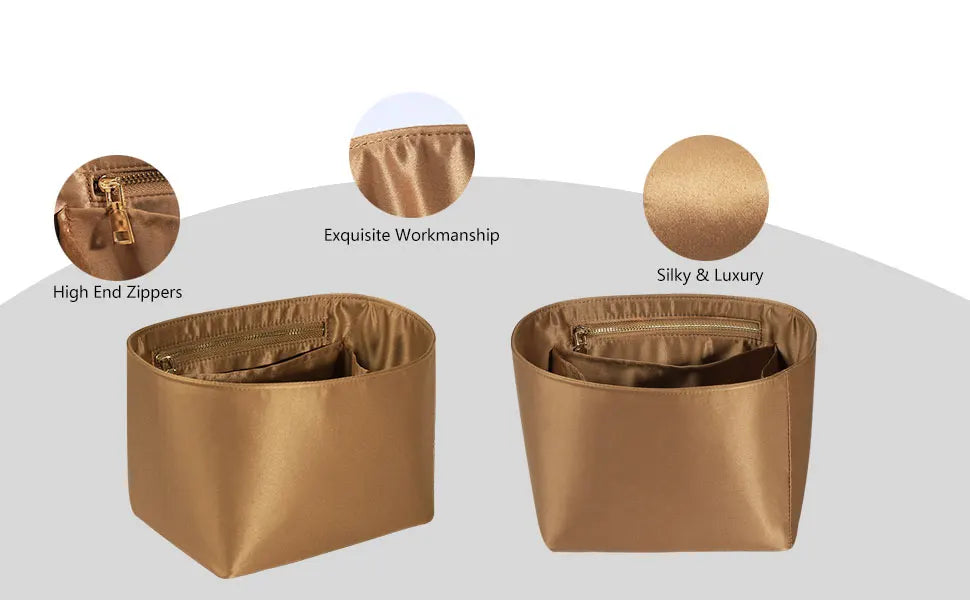 Picotin 18 Organizer Insert, Luxury Purse Organizer Insert, Silky Smooth, Fits Picotin 18/22 Bags