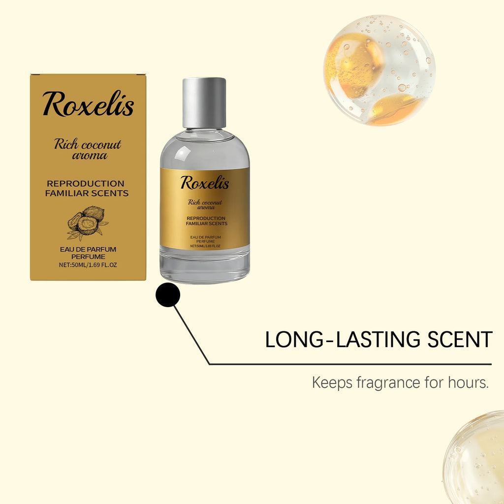 ROXELIS 50ml Fragrance Spray for Women Elegant Sweet Natural Scent Long Lasting Fragrance Portable for Daily Commute Dating