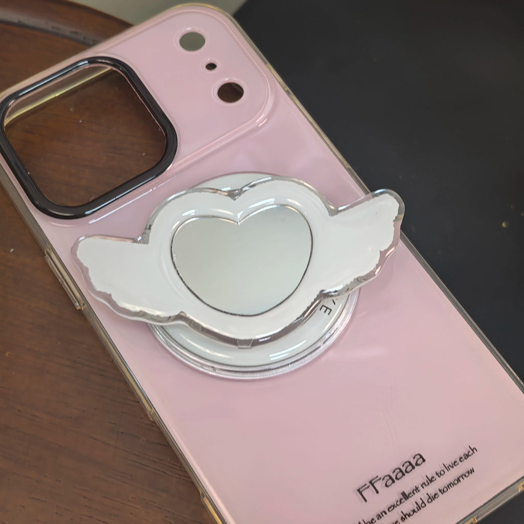 Korean Hello Kitty Makeup Mirror For MagSafe Magnetic Bracket Phone Grip Tok Griptok For iPhone 18 17 Accessories Bracket Ring