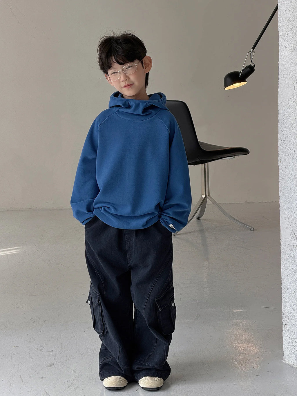 Children Clothing Kids Fashion Casual Warm Versatile Hoodie 2026 Autumn New Boys Korean Style Solid Color Simple Pullover