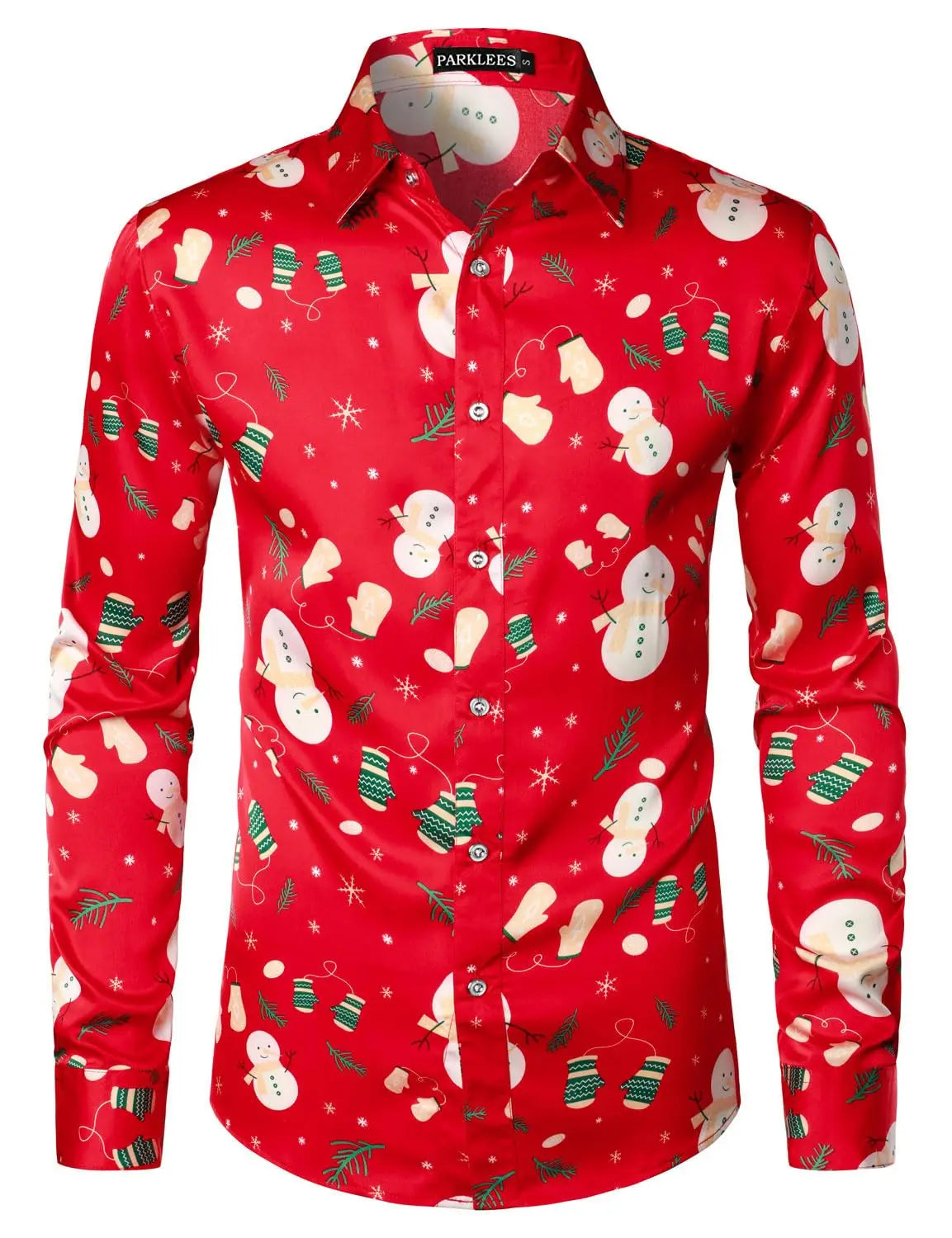 Men's long-sleeved shirt casual fashion 3d simple gradient printing shirt shirt men's lapel shirt long-sleeved New Year gift