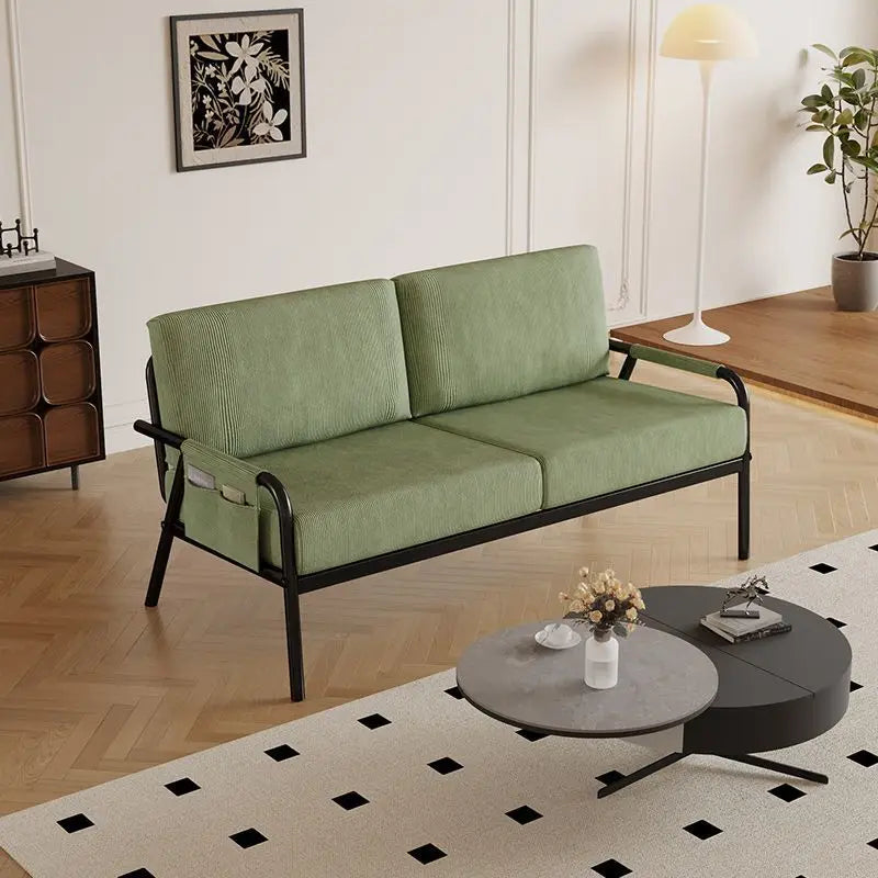 LH fabric sofa living room small apartment double sofa simple bedroom home