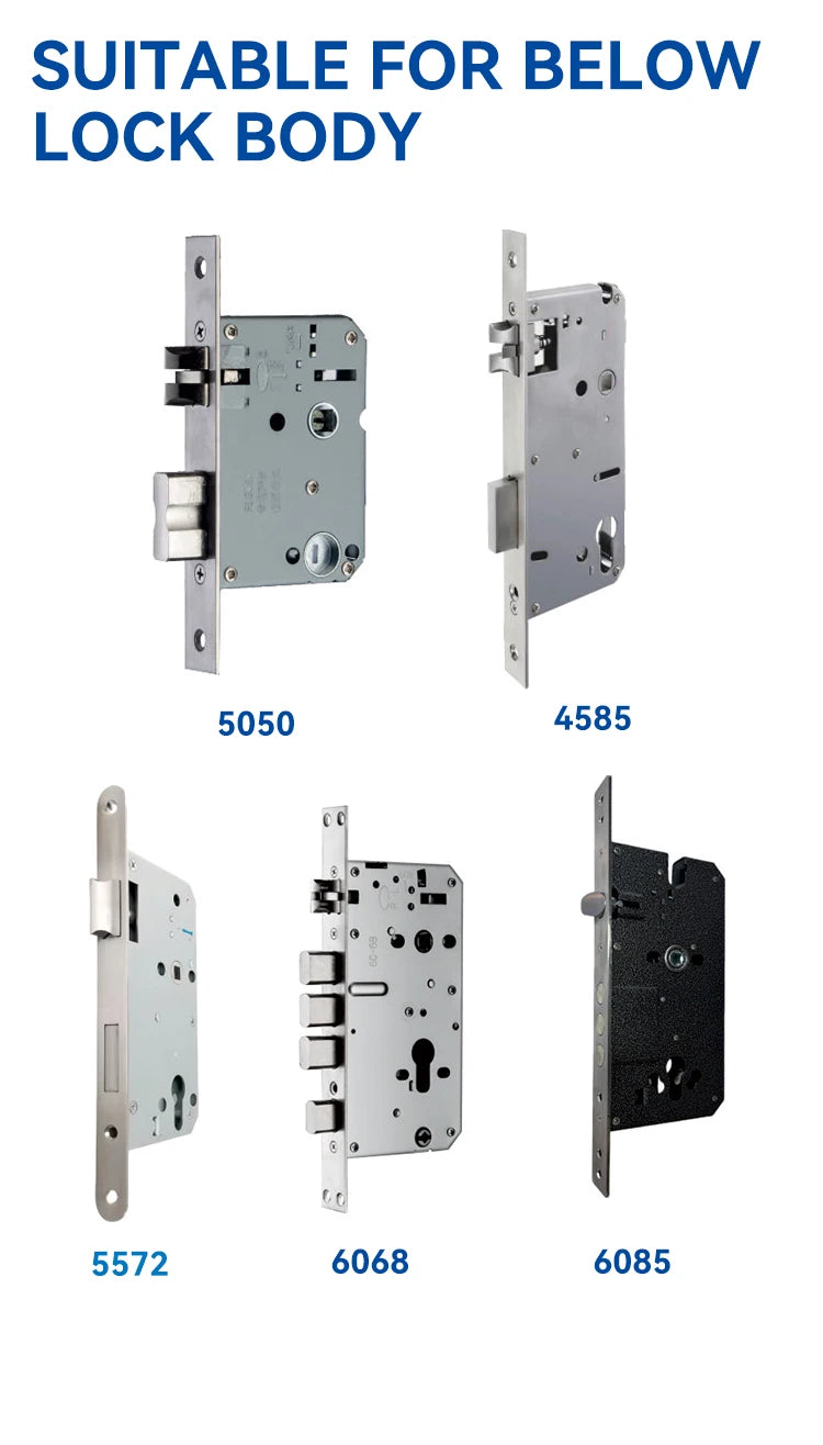 Smart Door Lock With Fingerprint, Password, Card, Key Electronic Lock Suitable For Wooden And Steel Doors