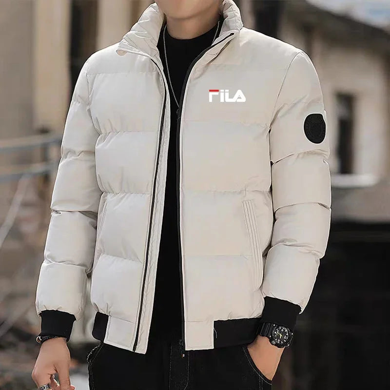 Best-Selling Men's Cotton Jacket for Autumn and Winter, Fashionable with Zippers, Outdoor Fishing Jacket, Windproof and Casual F