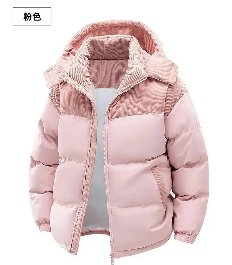 Men's Winter Thickened Cotton-Padded Jacket With Fleece Warm Cold-Proof 2025 Trendy Cotton-Padded Coat For Men