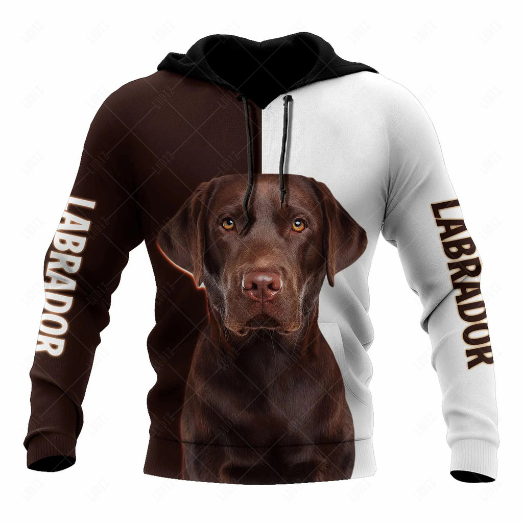 Pet Dog Pitbull Hoodies Men's Hoodie 3D Print Unisex Adult's Tops Autumn Long Sleeve Streetwear Hooded Hoodie For Men Clothing