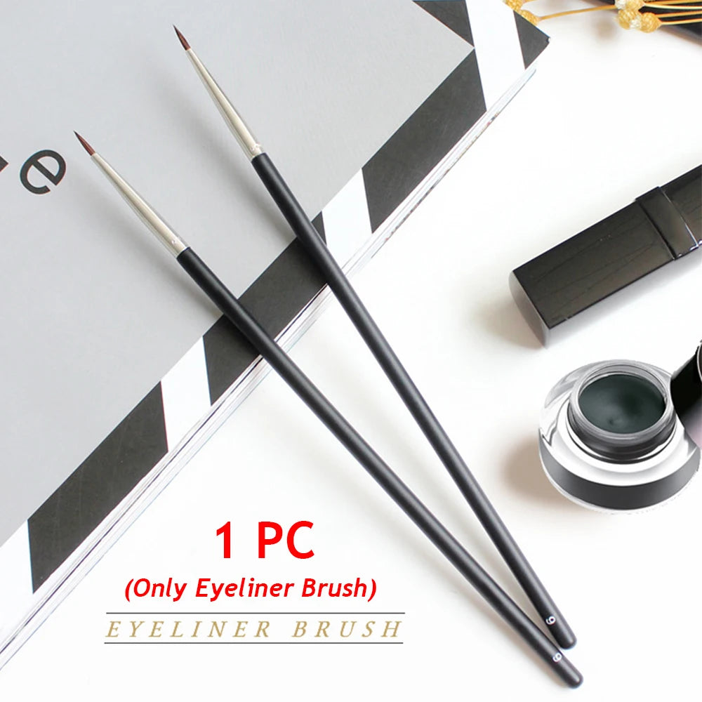 Beauty Makeup Brushes Fine Eyebrow Cream Brush Eyeliner Pen Black Eyeliner Brush Mink Hair