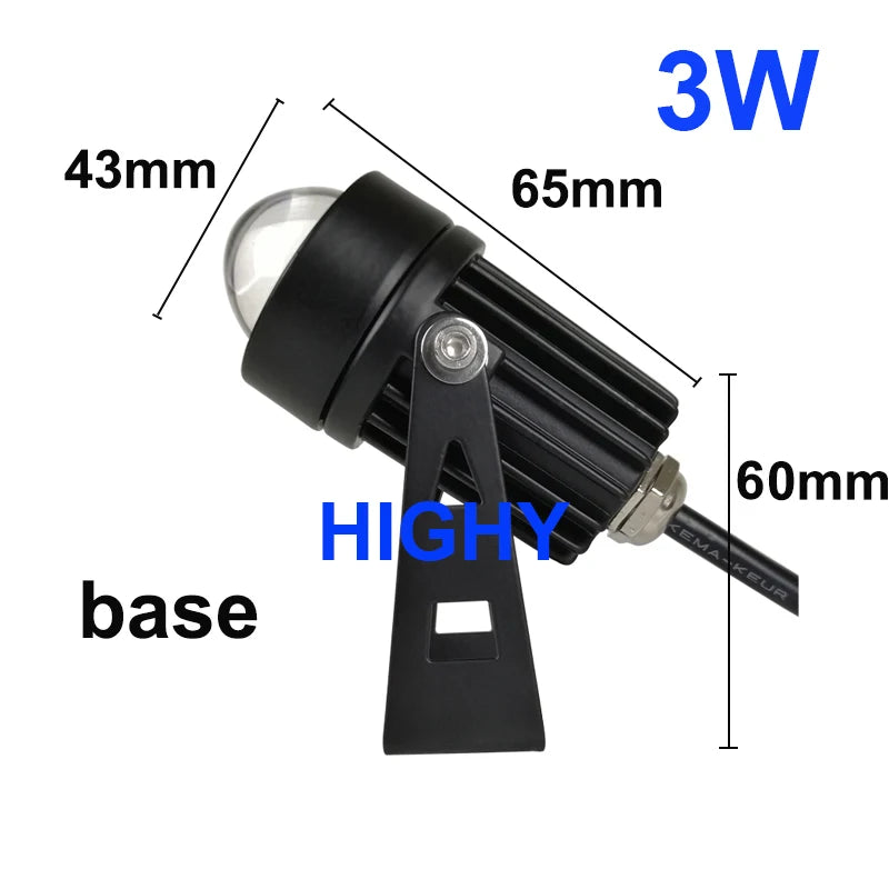 Outdoor  Led Floodlight 6W10W Led Spot Light Outdoor Lighting Narrow Angle Flood Light with AC110V220V Courtyard column lighting