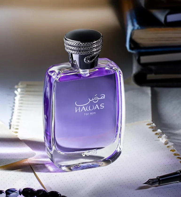 Hawas Ice for Men Eau De Parfum, 100ml(3.4 Oz), Premium Arabian Fragrance