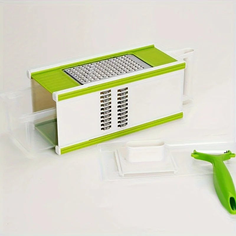 Multi-functional Manual Stainless Steel Vegetable Cutter Slicer Household Potato and Fruit Grater Creative Kitchen Gadgets