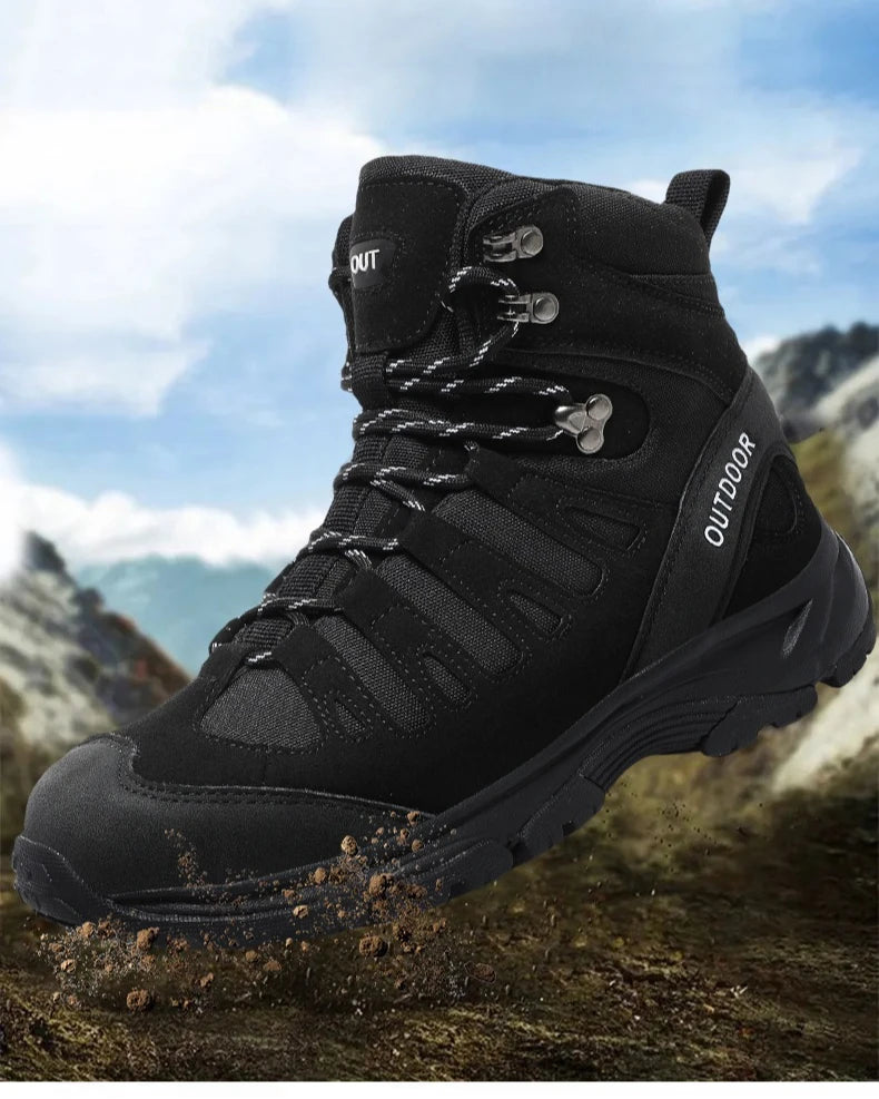 Outdoor Hiking Boots Men Shoes Anti-slip Wear-resistant Thick-soled Sports Shoes Men Breathable Comfortable Casual Shoes Men