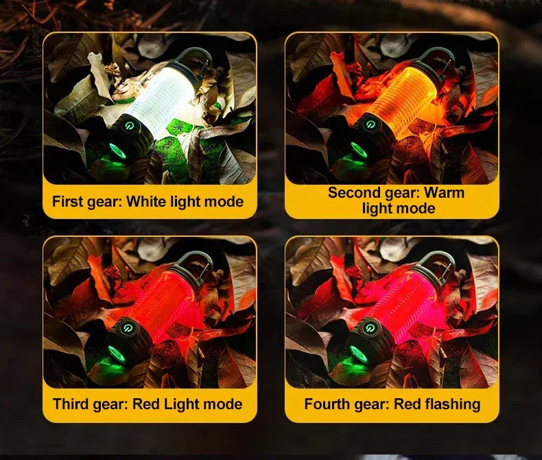 Multi Functional Camping Light Outdoor LED Night Riding light Rechargeable Flashlight Night Light Waterproof Travel Light