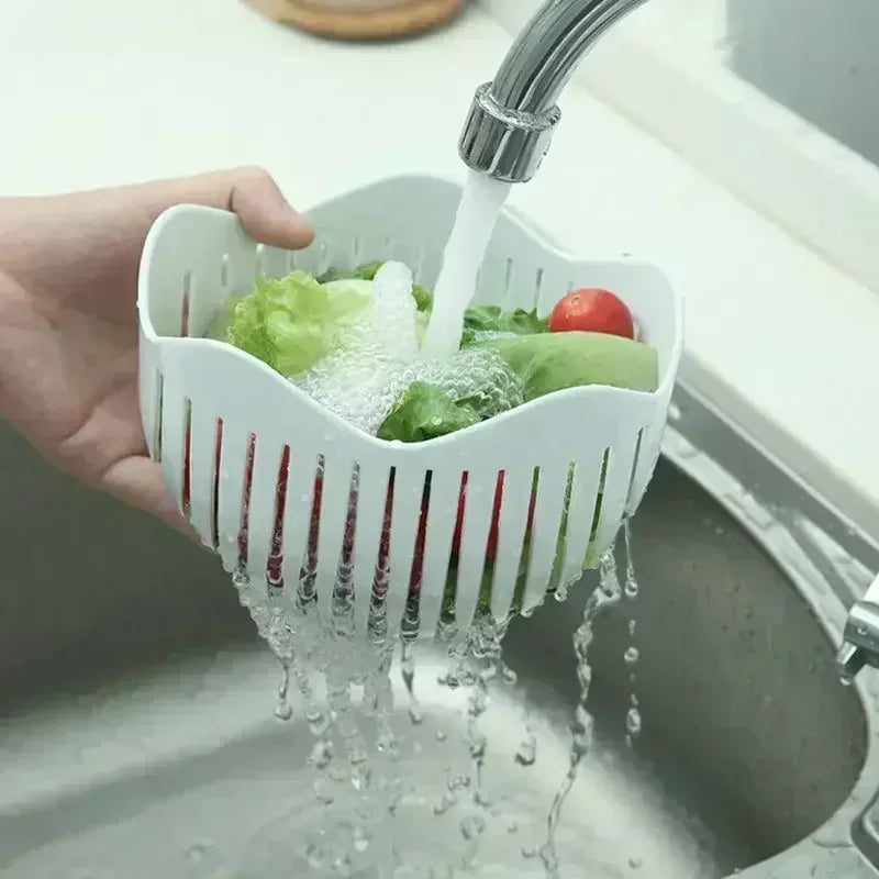 Vegetable Salad Cutter Cutting Bowl Slices Fruit, Kitchen Tools, Accessories Gadgets Kitchen Items Kitchen Gadgets Vegetable