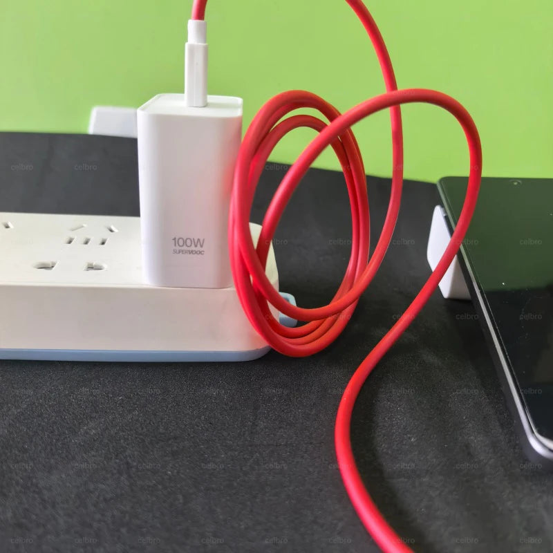Oneplus Charger Original 100W 80W USB Adapter SUPERVOOC Type C 10A Cable For Oppo Realme Fast Chargers One Plus 15 13 12  11 Pro