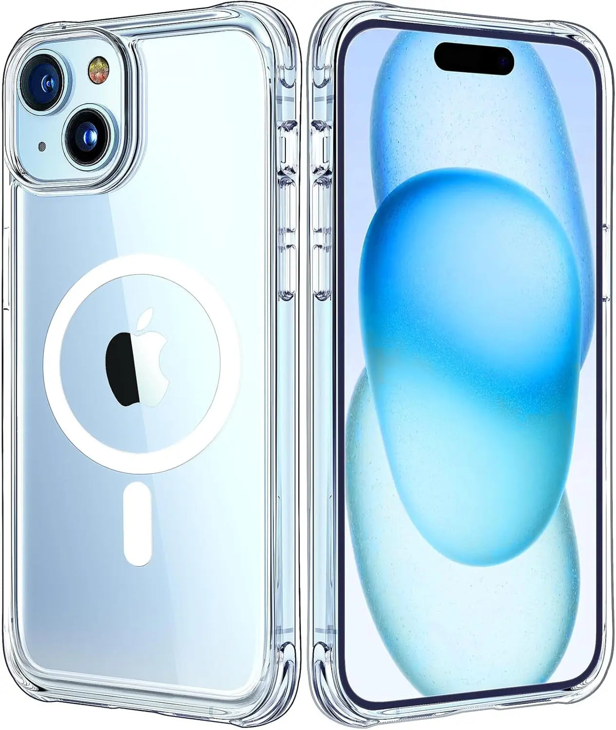 Transparent Magnetic Case For iPhone 17 16 Pro Max 15 14 Plus Wireless Charge Cover 13 12 Mini 17 Air Magsafe Protection Case