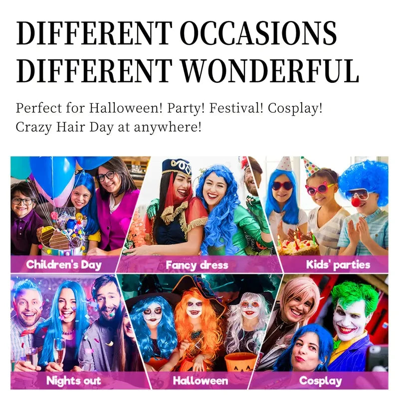 Temporary Hair Color Spray One-Time Hair Dyeing Instant Hair Salon Multi Color Hair Dye Makeup Chalk Washable DIY Party Styling